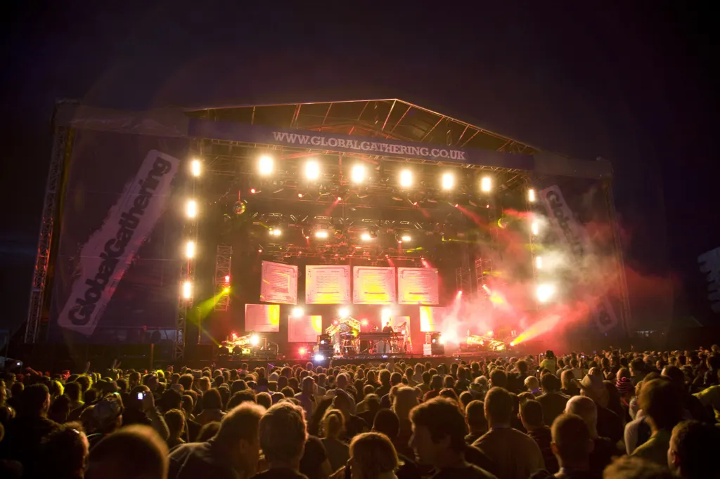 Orbital performing at Global Gathering 2009